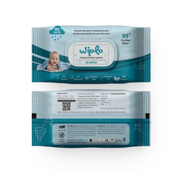 Wiplo Premium Baby Wipes – Gentle Care, Purely Soft