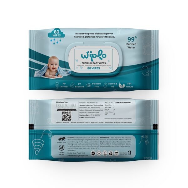 Wiplo Premium Baby Wipes – Gentle Care, Purely Soft