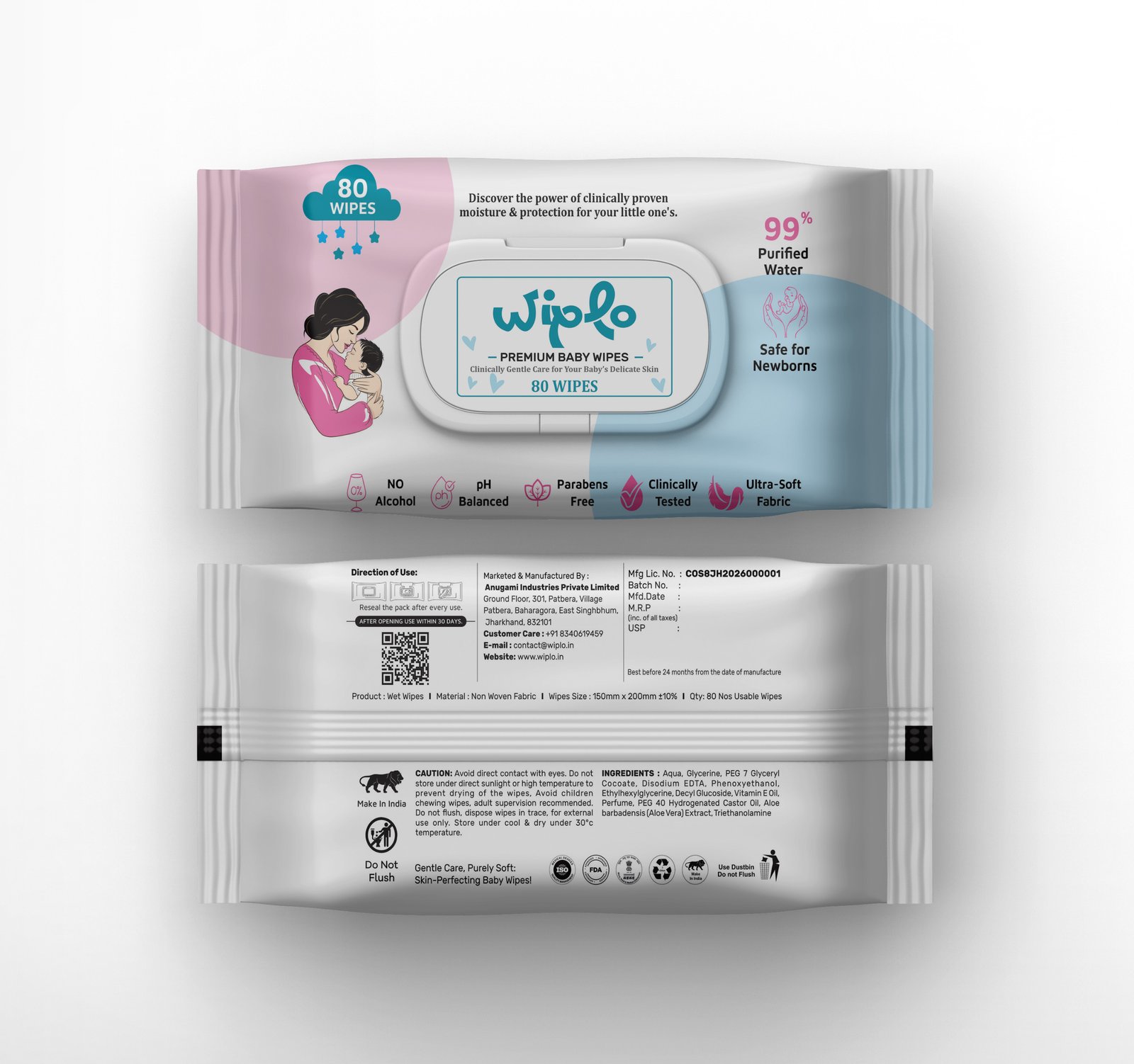 Wiplo Baby wipes image
